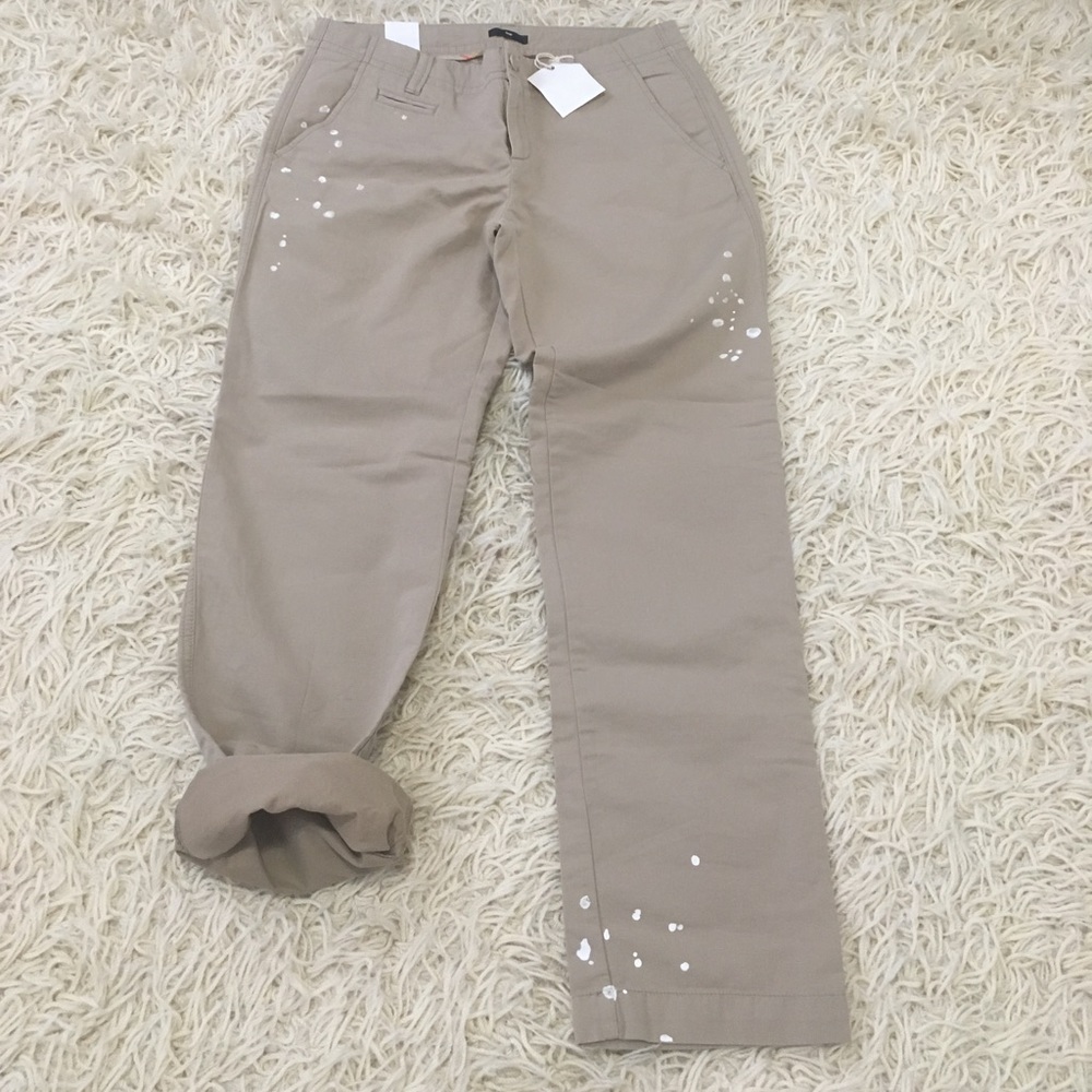 NWT Paint Splashes Khaki Pants